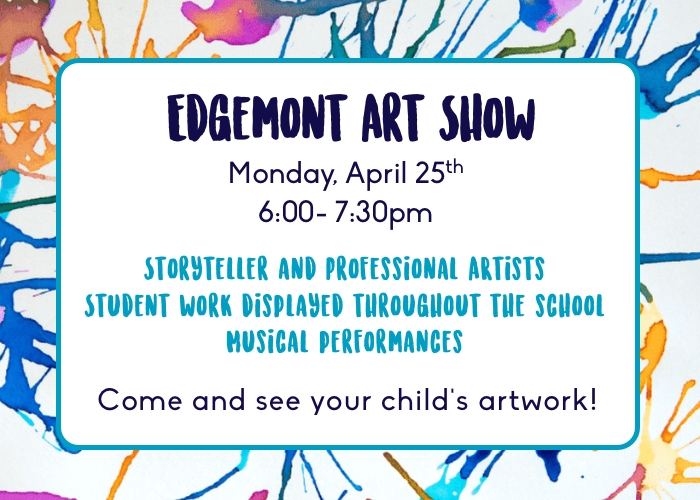 Edgemont art show flyer. 